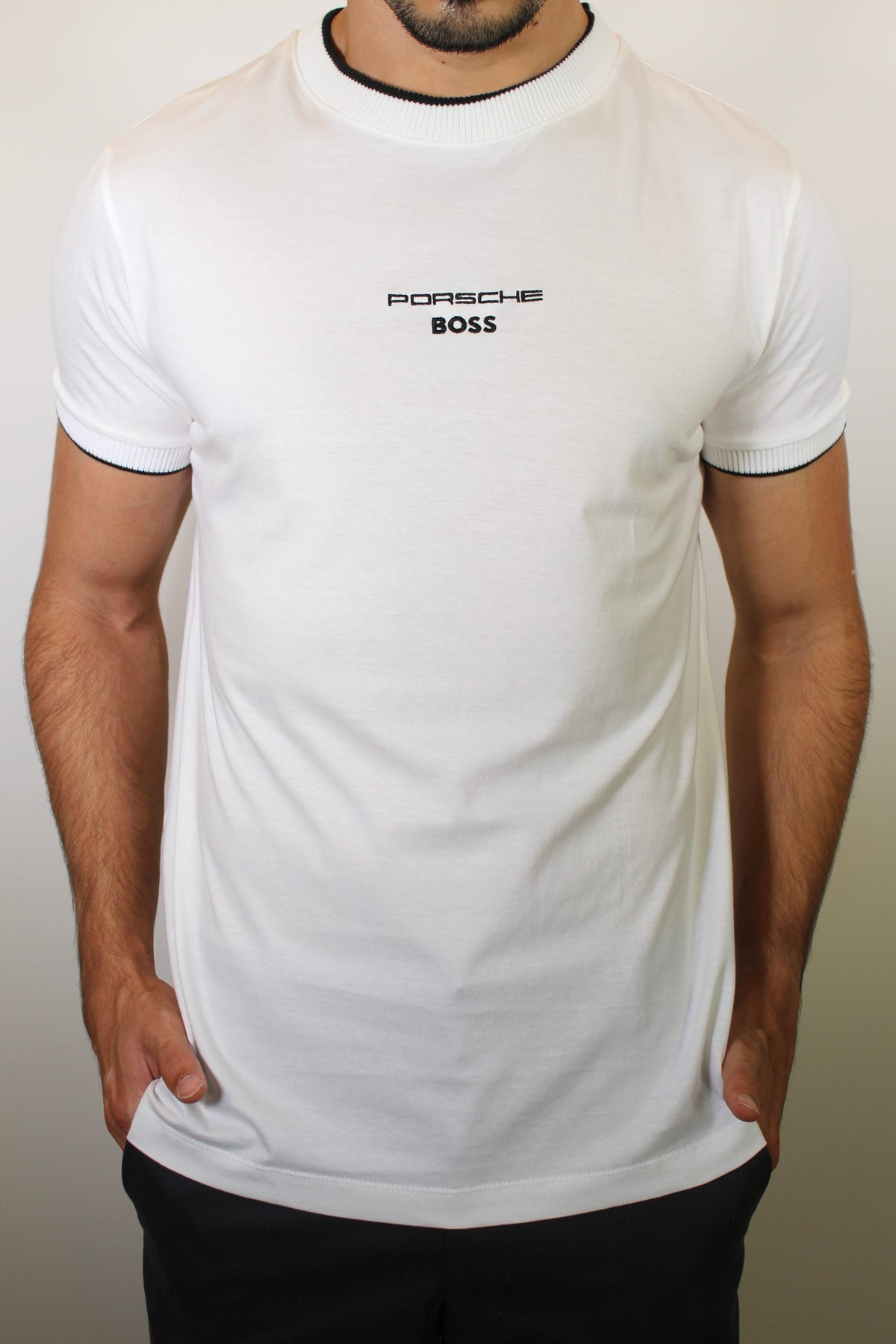 Camiseta Boss Porsche - Branca