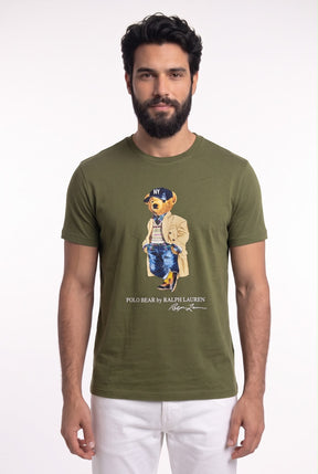 Camiseta RL Madison Avenue Bear - Verde Musgo