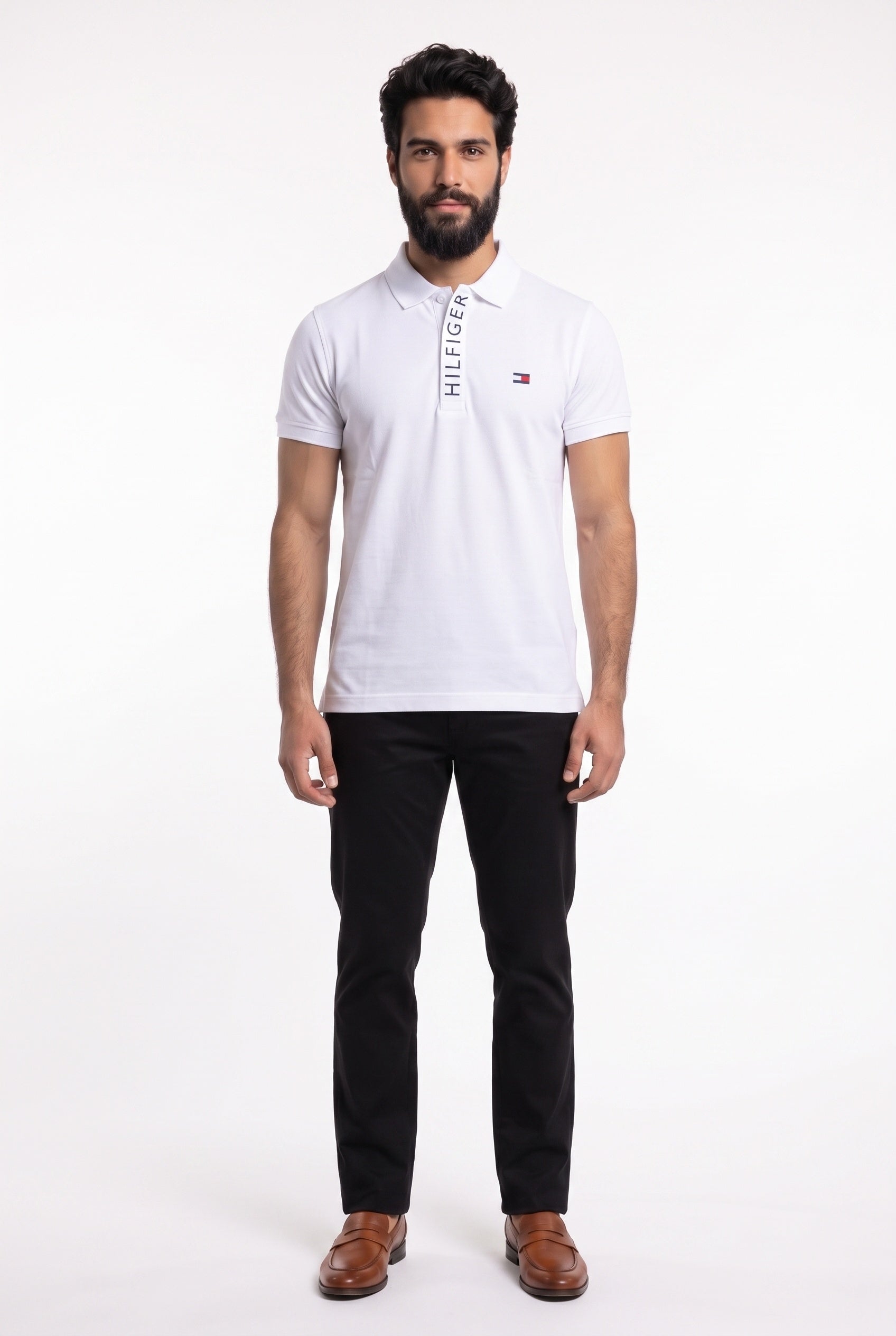 Combo 03 Camisas Gola Polo TH Statement Line