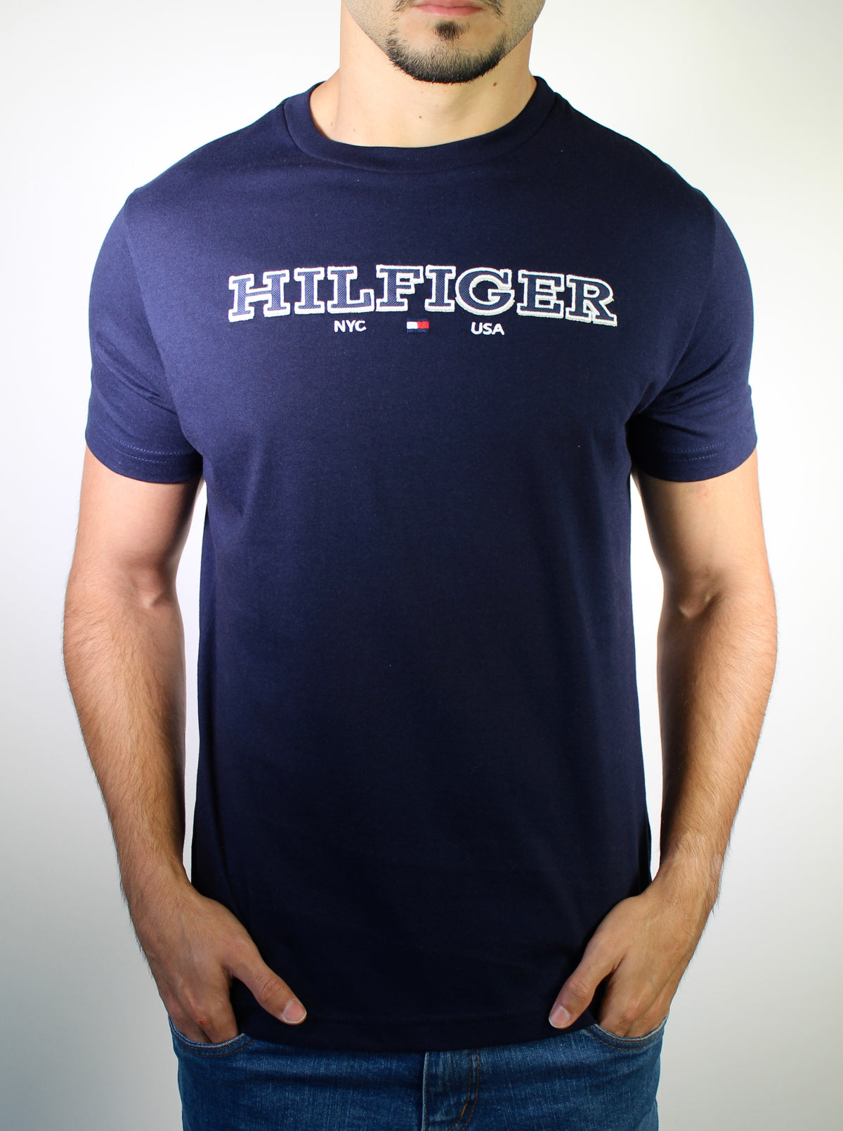 Camiseta TH Hilfiger NYC USA - Azul Marinho