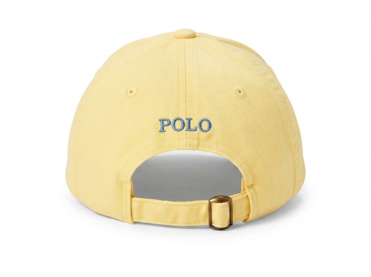 Boné Polo RL Classic - Amarelo Small Pony Azul Bebê