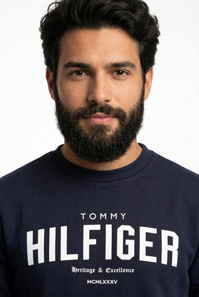 Moletom TH Legacy Crew - Azul Marinho