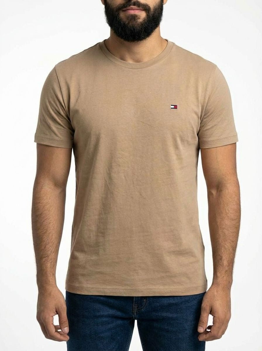 Camiseta TH Masculina Classic Nape - Marrom