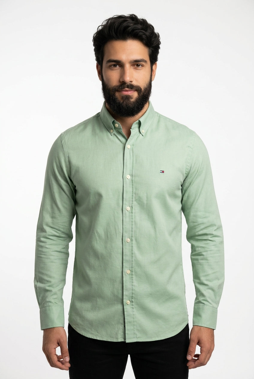 Camisa Social Manga Longa TH Lisa - Verde Oliva