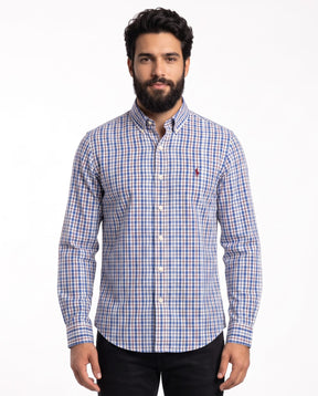 Camisa RL Manga Longa - Cheltenham Check Xadrez Azul
