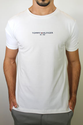 Camiseta TH Minimal Est. 1985 Logo - Off White