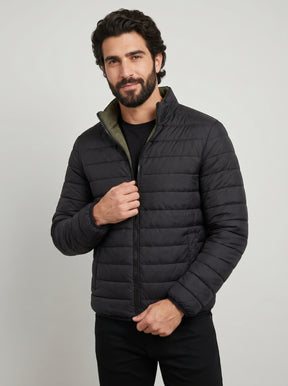 Jaqueta Dupla Face Double Nobre Men - Verde Musgo / Preta