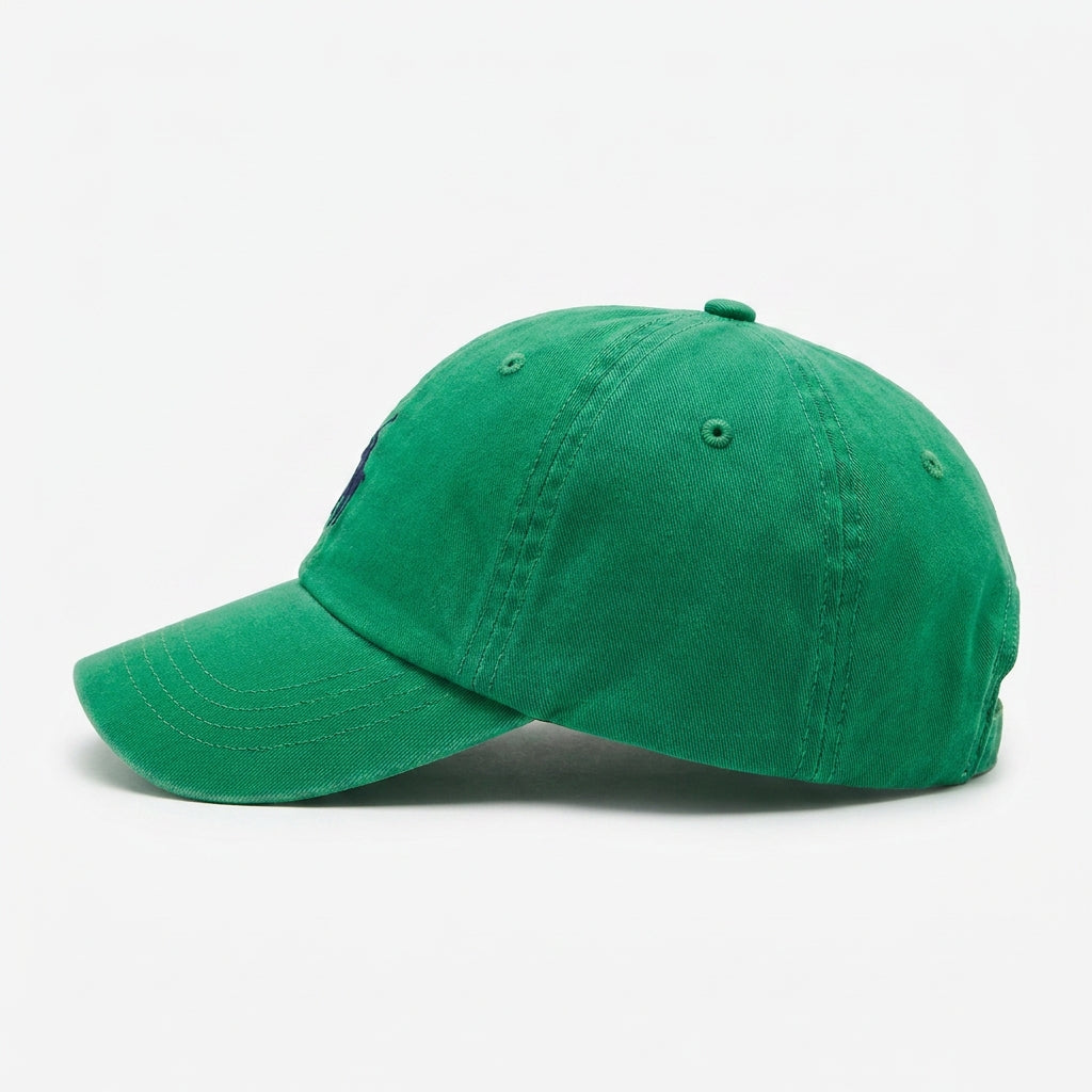 Boné Polo RL Classic - Verde Bandeira Small Pony Azul Marinho