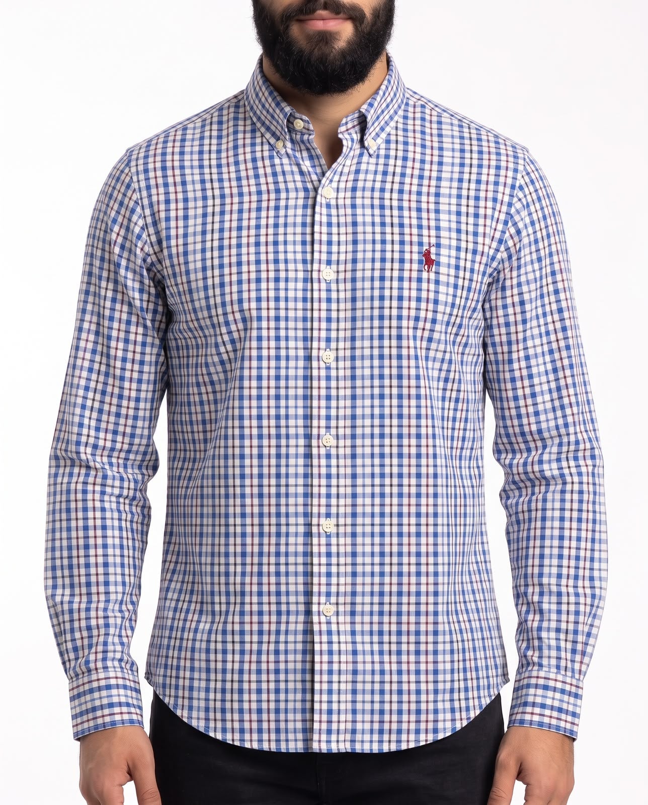 Camisa RL Manga Longa - Cheltenham Check Xadrez Azul
