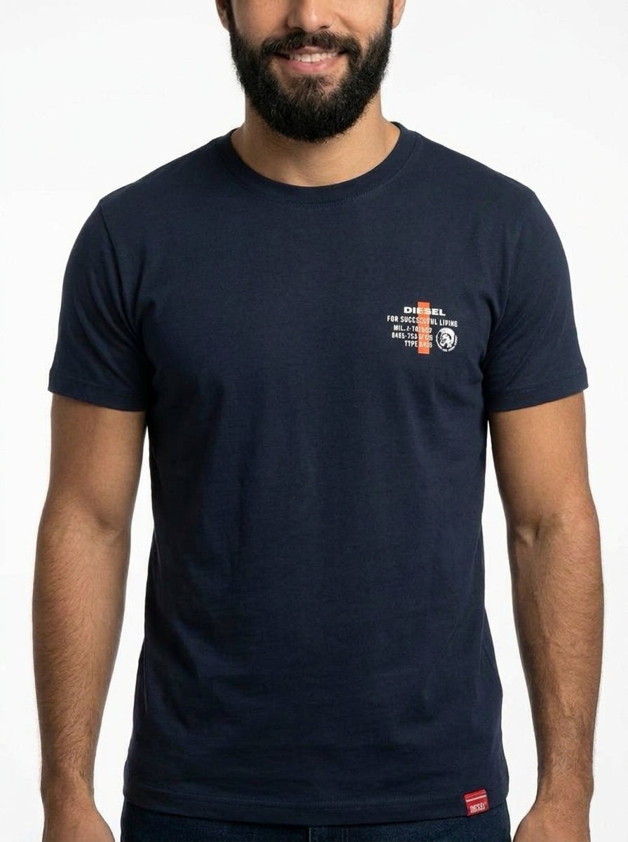 Camiseta DSL Factory Label - Azul Marinho