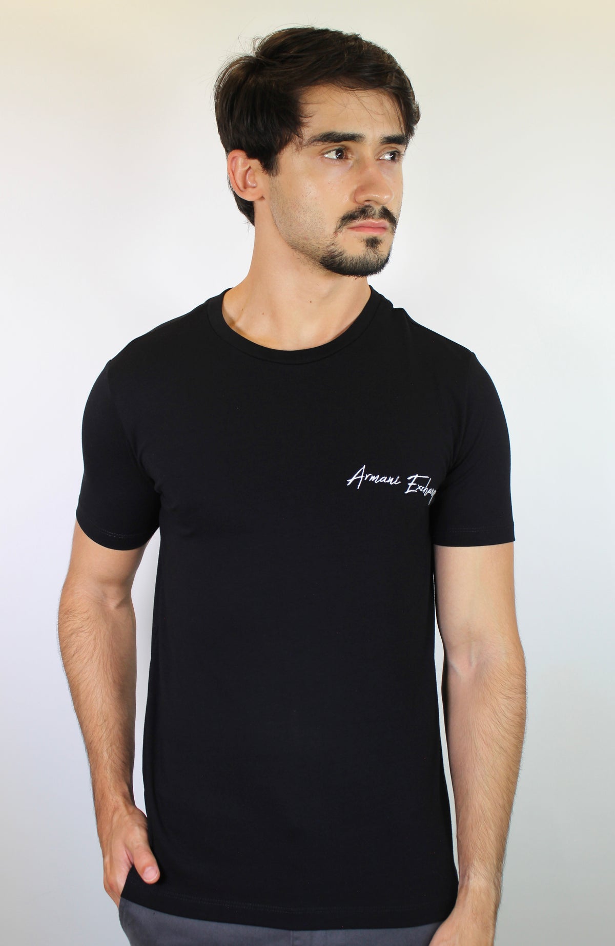 Camiseta AX Signature Logo - Preta