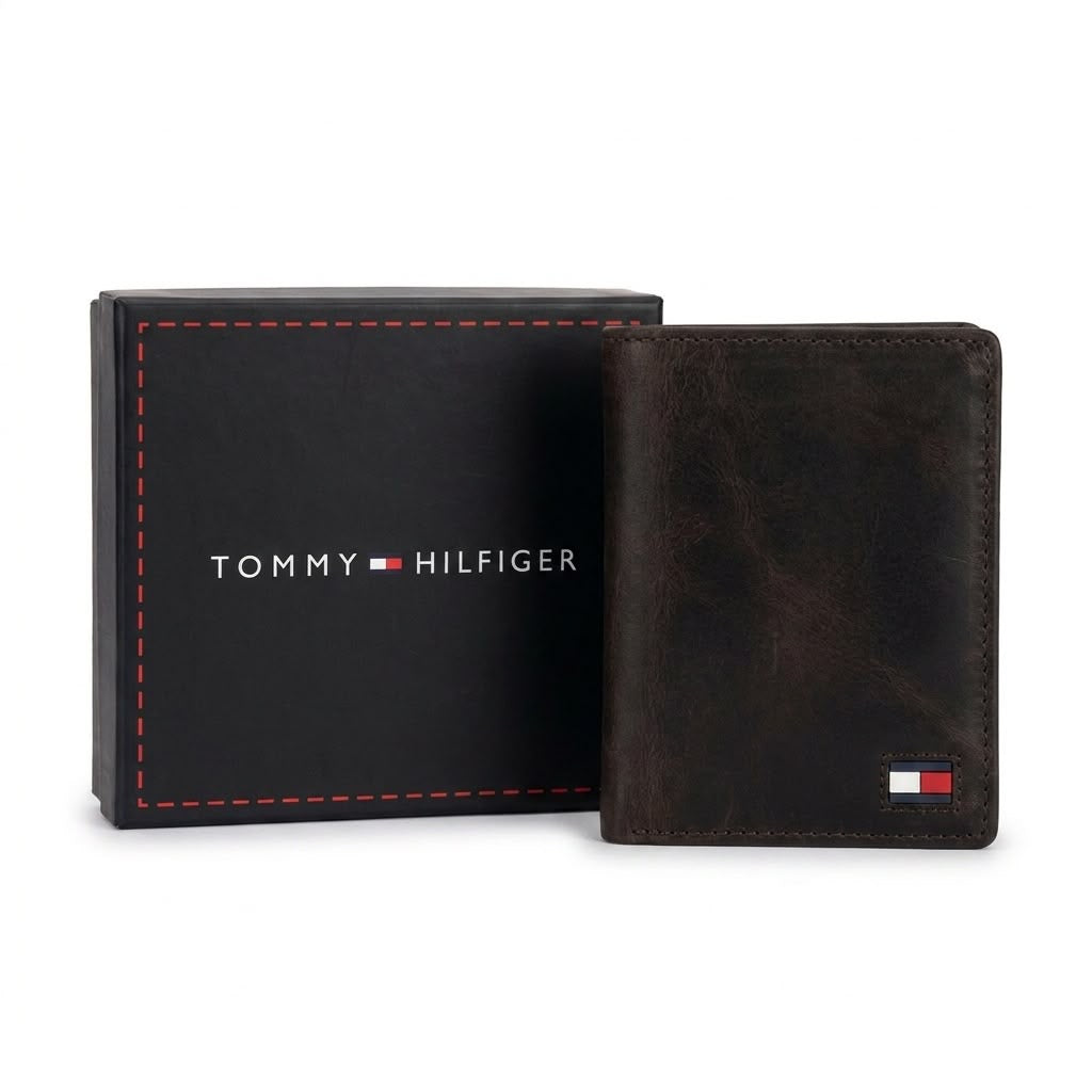 Carteira TH Classic Edge Vertical - Café