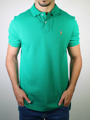 Camisa Gola Polo RL - Verde Bandeira Small Pony Colorido