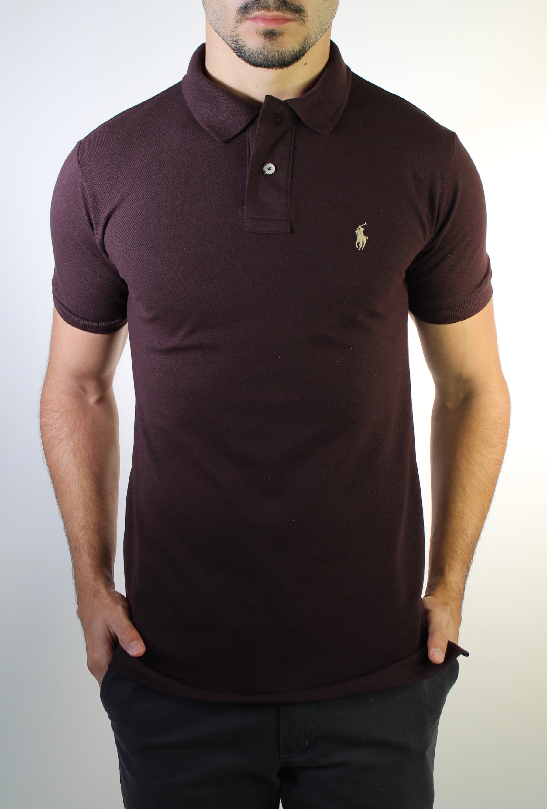 Camisa Gola Polo RL - Café