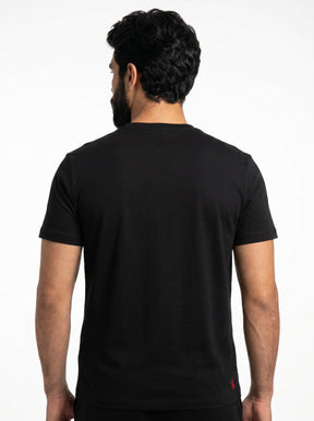 Camiseta RL Iconic Bear Golf Club - Preta