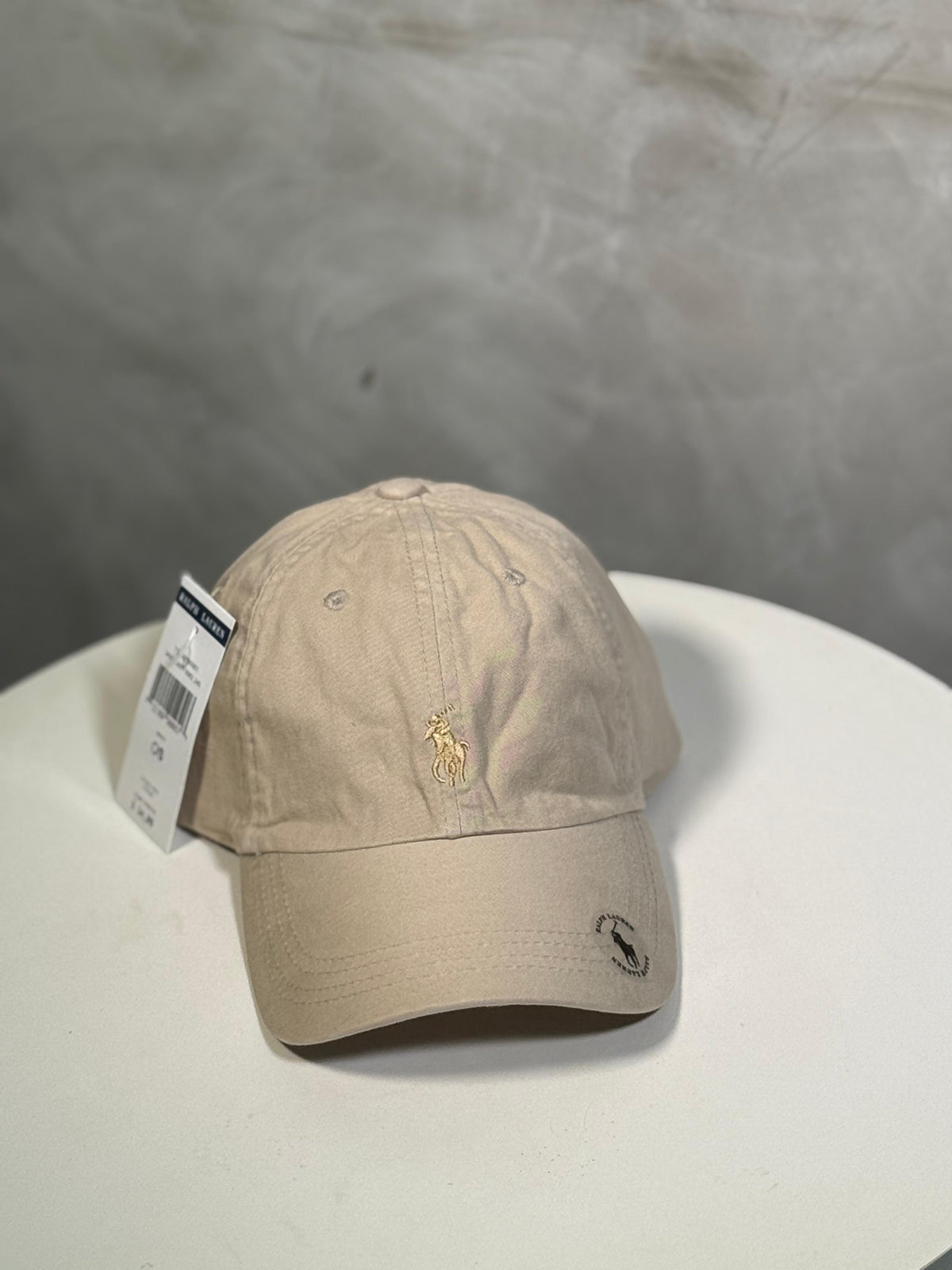 Boné Polo RL Classic - Creme Small Pony Dourado