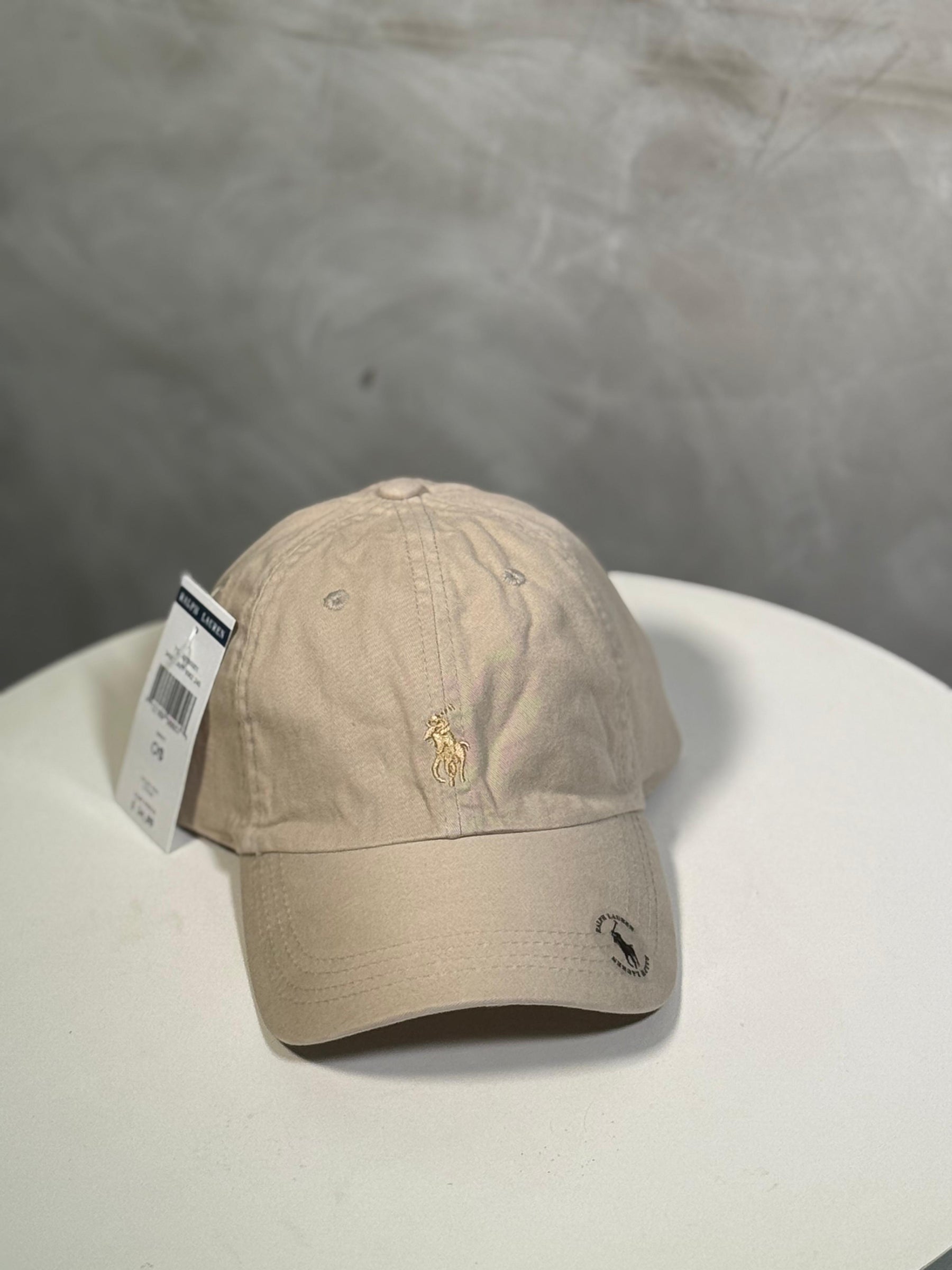 Boné Polo RL Classic - Creme Small Pony Dourado