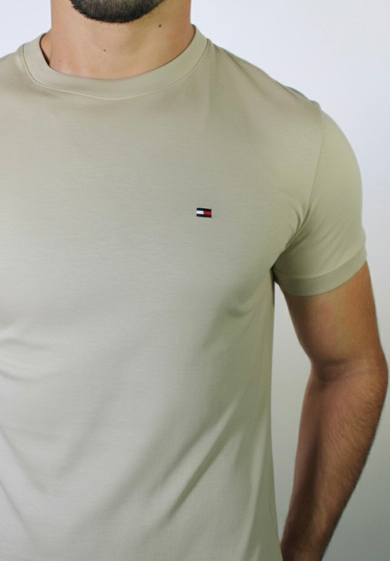 Camiseta TH Masculina Classic Nape - Cáqui
