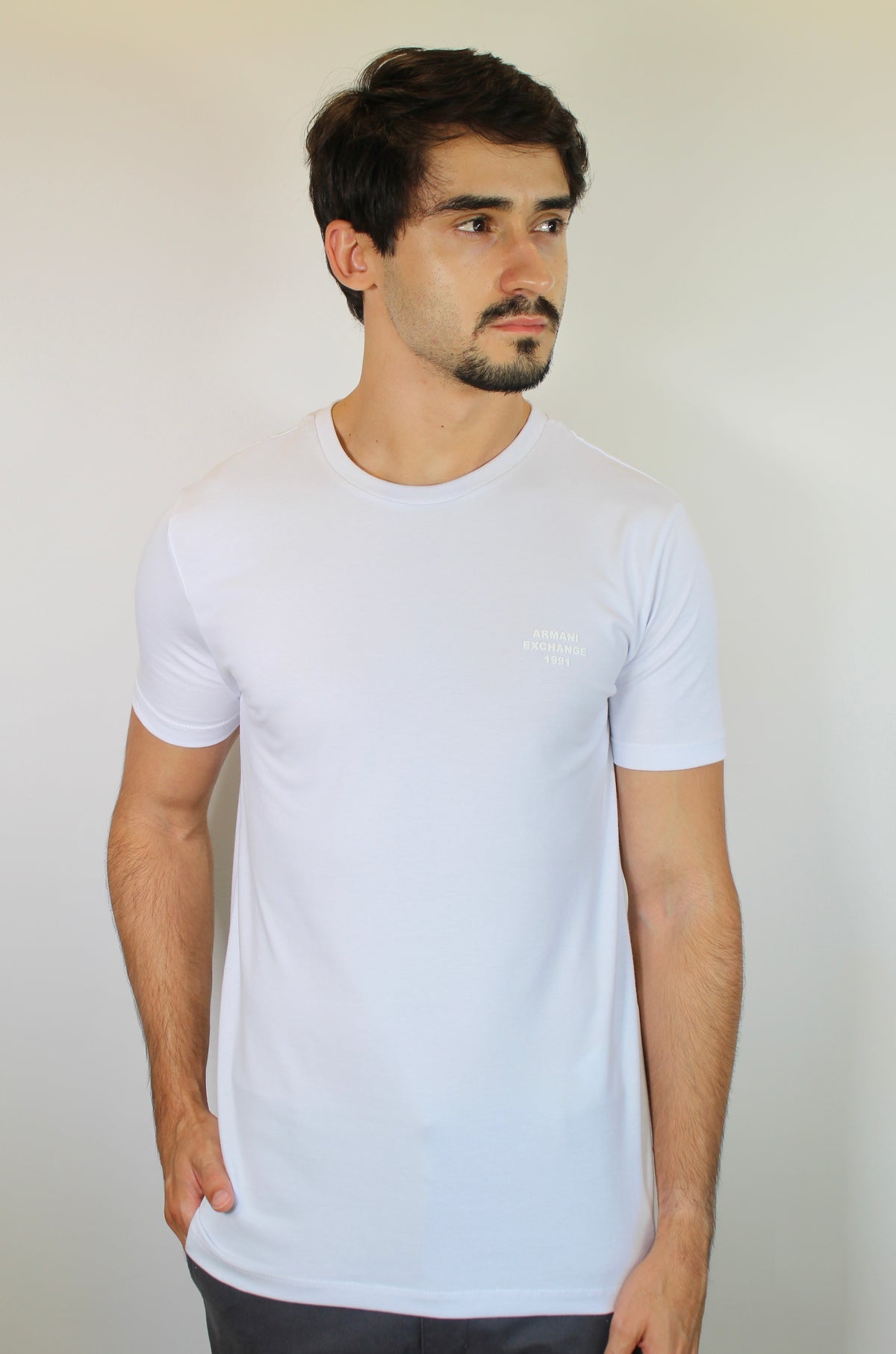 Camiseta AX 1991 White Monochrome - Branca