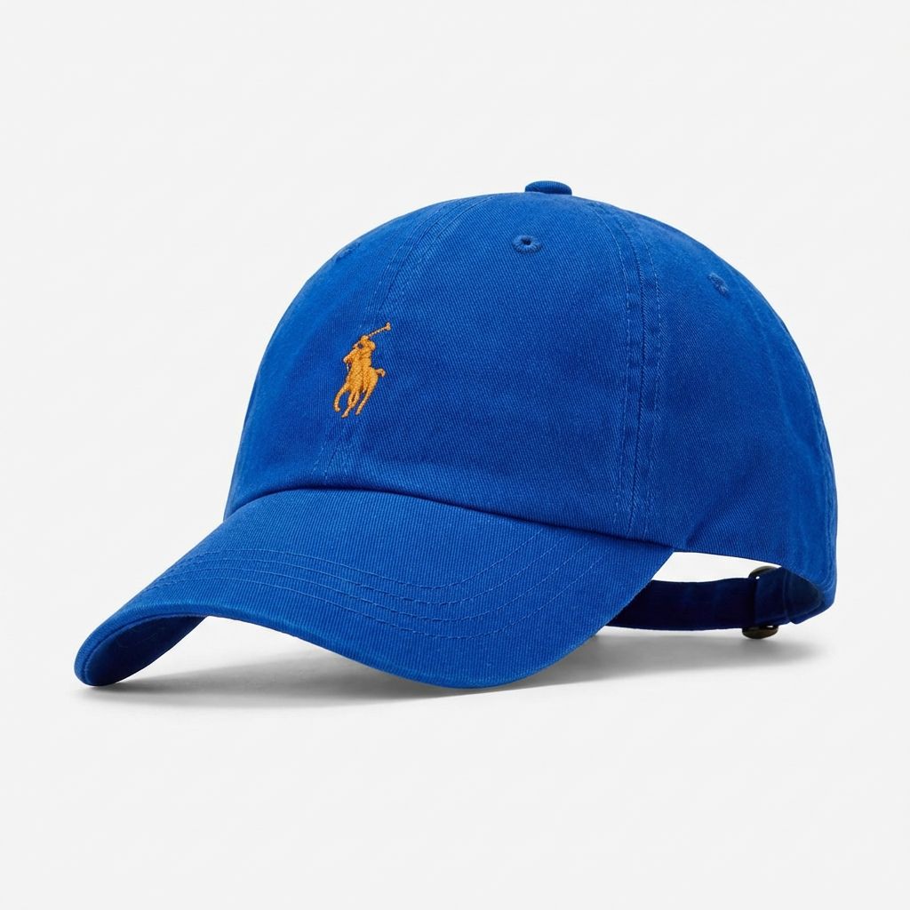 Boné Polo RL Classic - Azul Royal Small Pony Laranja