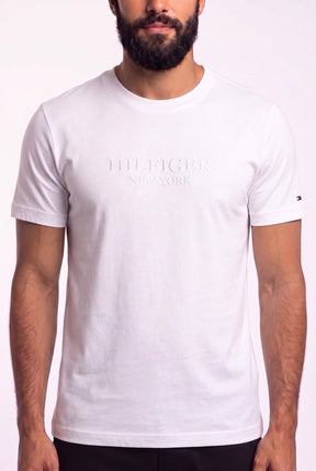 Camiseta TH Coopers Embroidery Tone - Branca