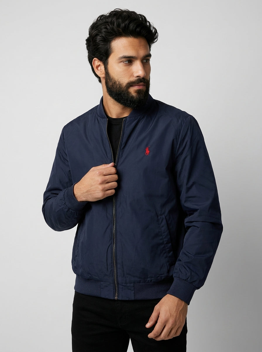Jaqueta Bomber RL Portside Field - Azul Marinho