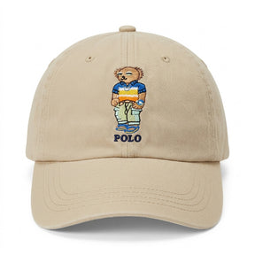 Boné Polo RL Weekend Club Bear - Creme