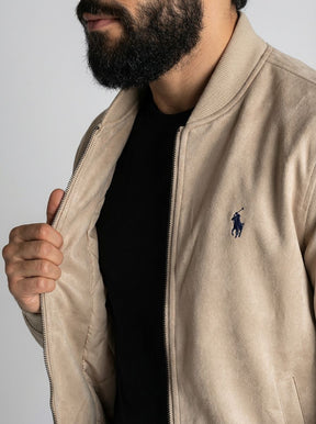 Jaqueta Suede RL Smart Modern Fit - Cáqui