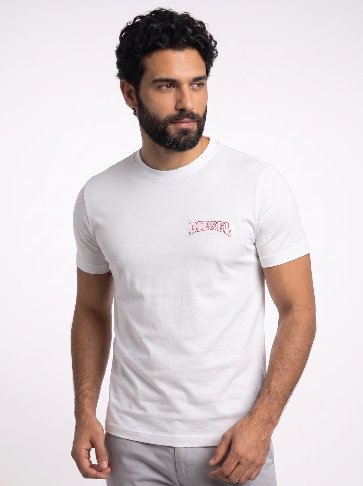 Camiseta DSL Outline Stitch Logo - Branca