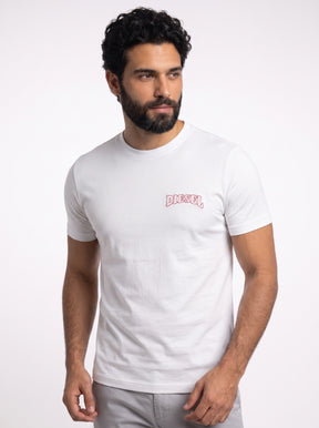 Camiseta DSL Outline Stitch Logo - Branca