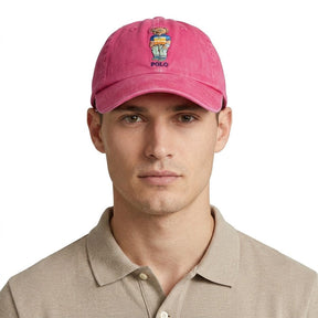 Boné Polo RL Weekend Club Bear - Rosa