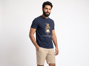 Camiseta RL Iconic Bear Polo Club - Azul Marinho