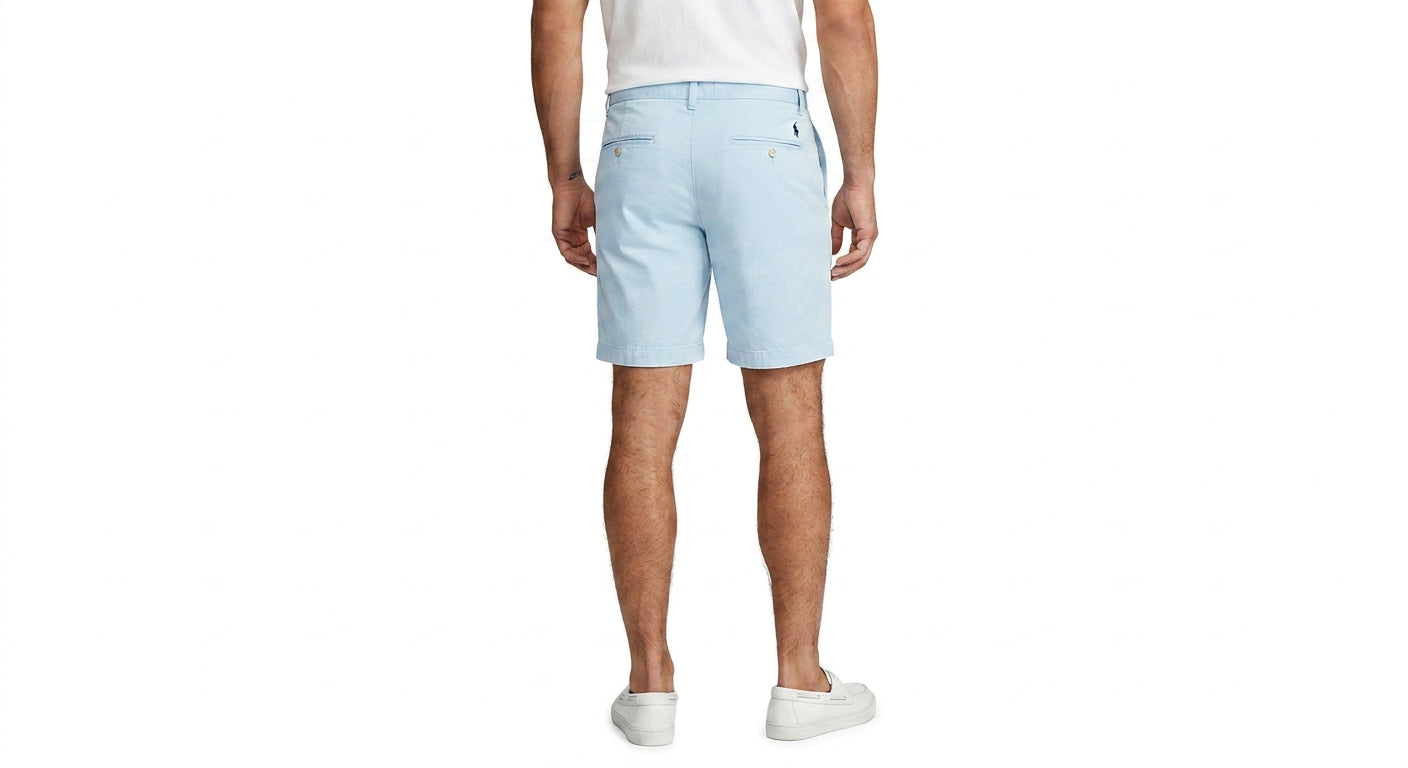 Bermuda Masculina Sarja RL - Azul Bebê