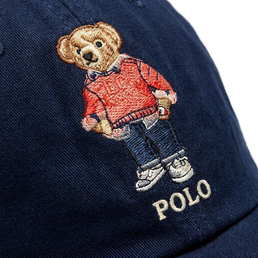 Boné Polo RL Malibu Bear - Azul Marinho