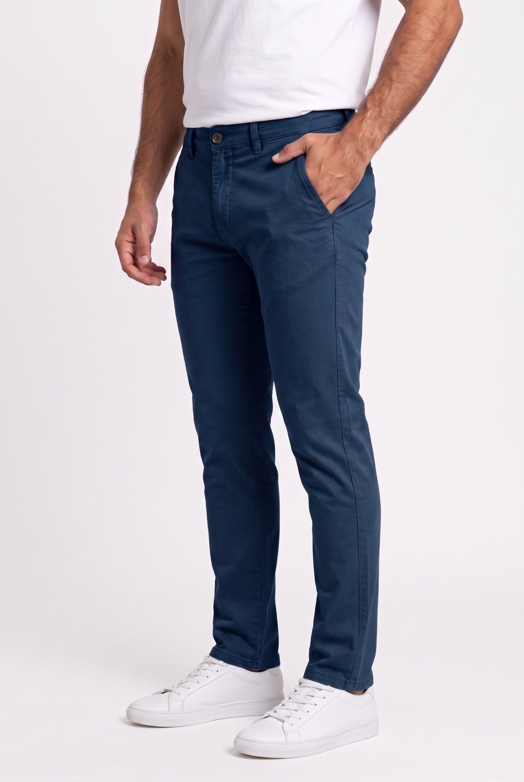 Calça Sarja Nobre Men - Azul Marinho