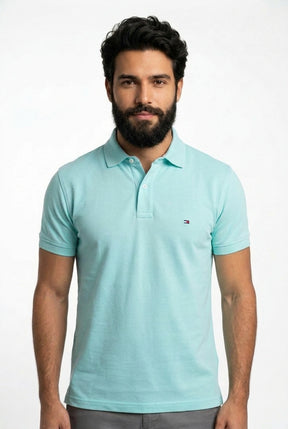 Camisa Gola Polo TH Masculina Coupe Sur Ivy - Azul Bebê