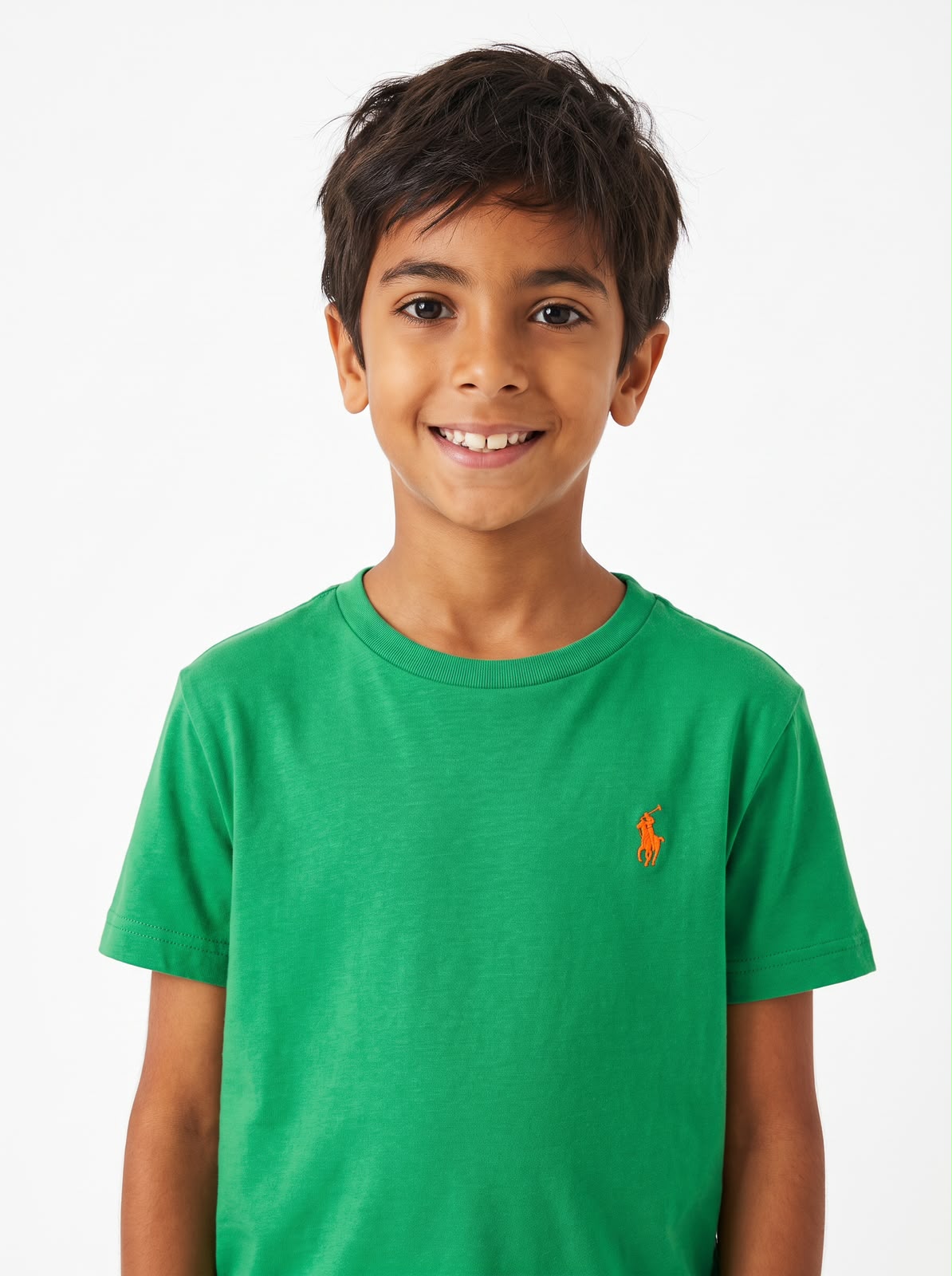 Camiseta RL Classic Infantil - Verde Bandeira Small Pony Dourado