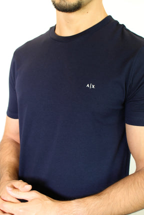Camiseta A|X Minimal Navy Logo - Azul Marinho