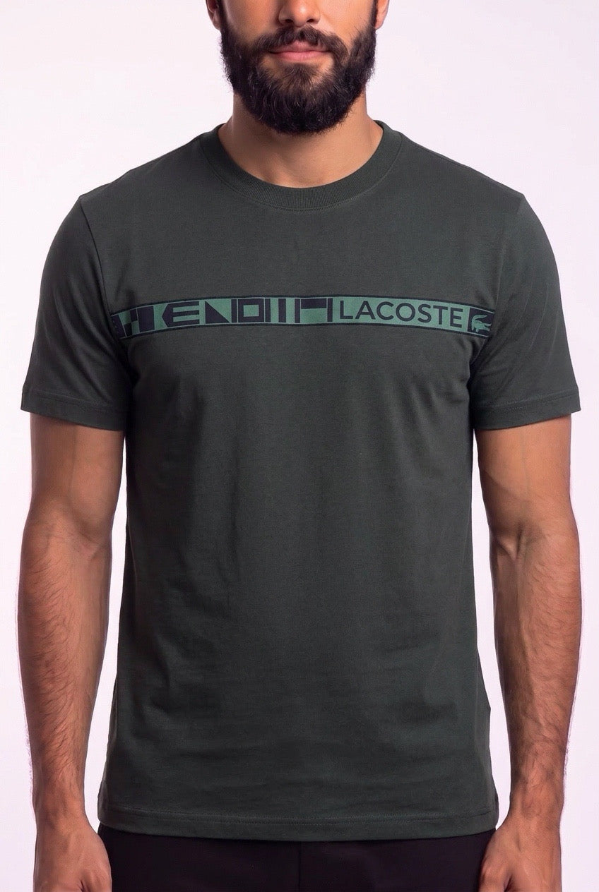 Camiseta LCT Step Ahead Stripe - Verde Militar