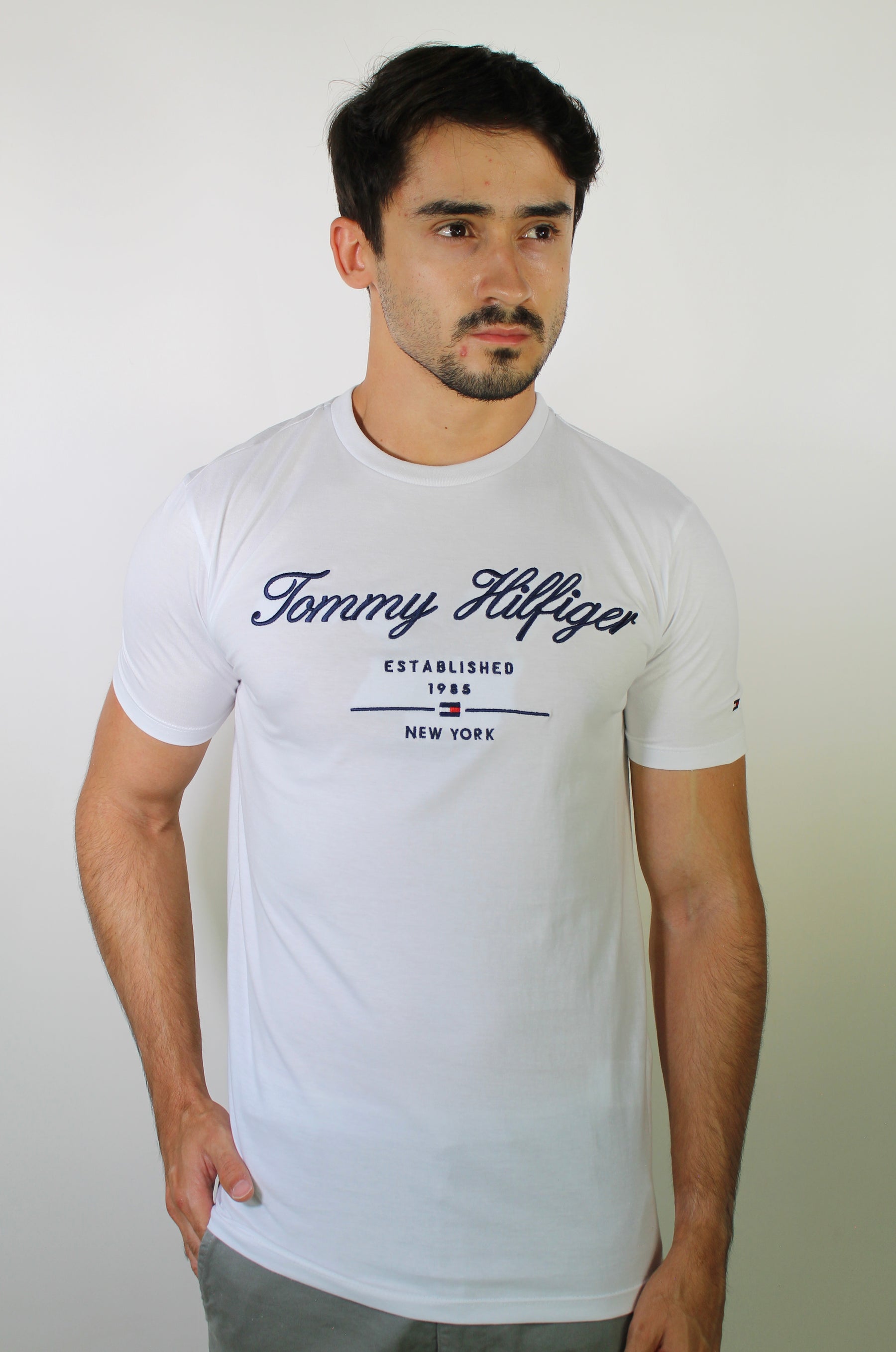 Camiseta TH Tommy Established 1985 NY - Branca