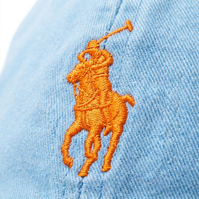 Boné Polo RL Classic - Azul Celeste Small Pony Laranja