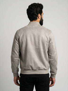 Jaqueta Suede RL Smart Modern Fit - Bege Acinzentado