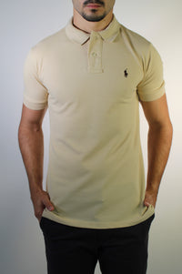 Camisa Gola Polo RL - Cáqui Small Pony Marrom