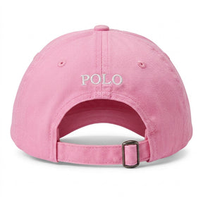 Boné Polo RL Classic - Pink Fuchsia Small Pony Branco