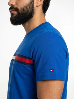 Camiseta TH Flag Stripe - Azul Royal