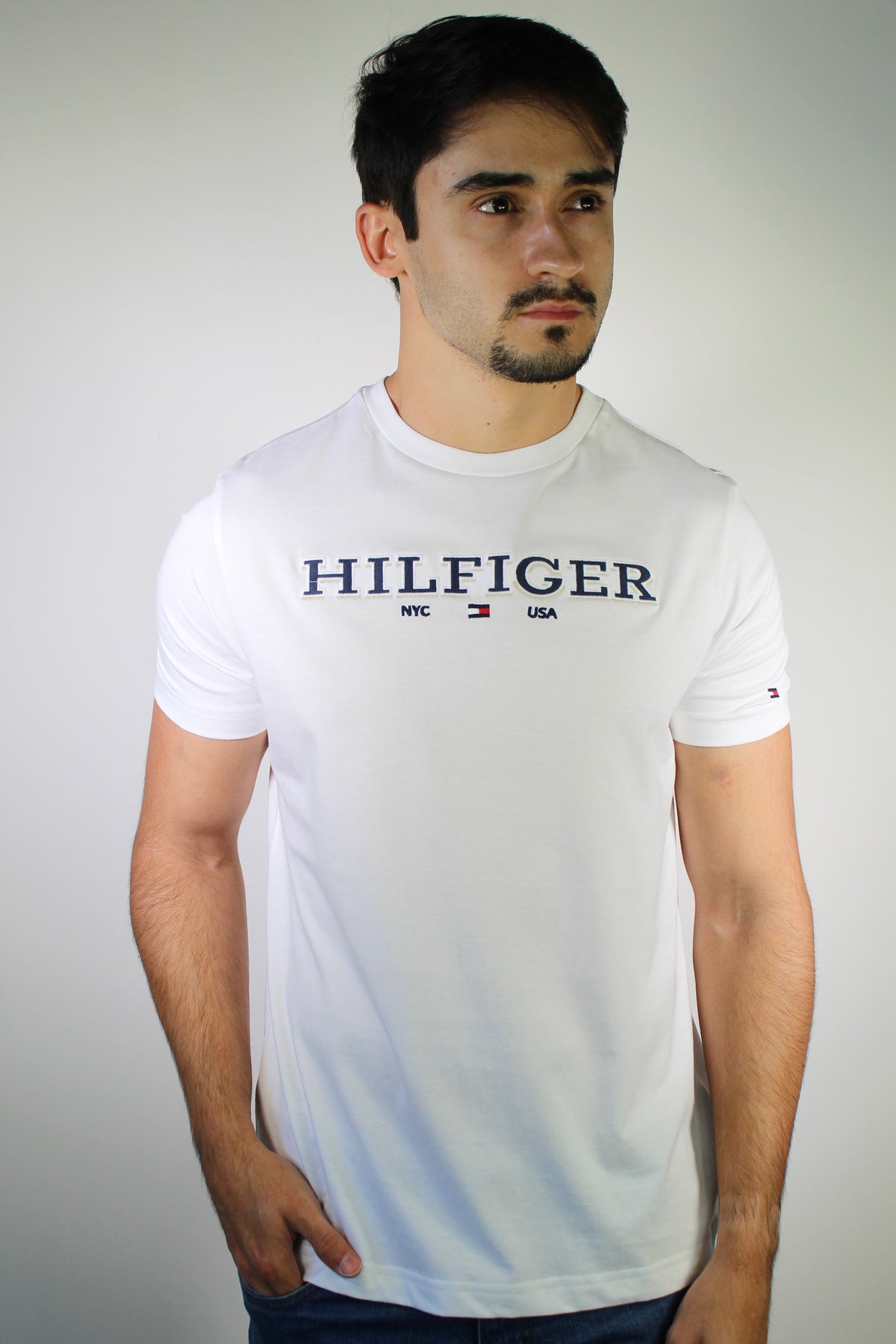 Camiseta TH Hilfiger NYC USA - Branca
