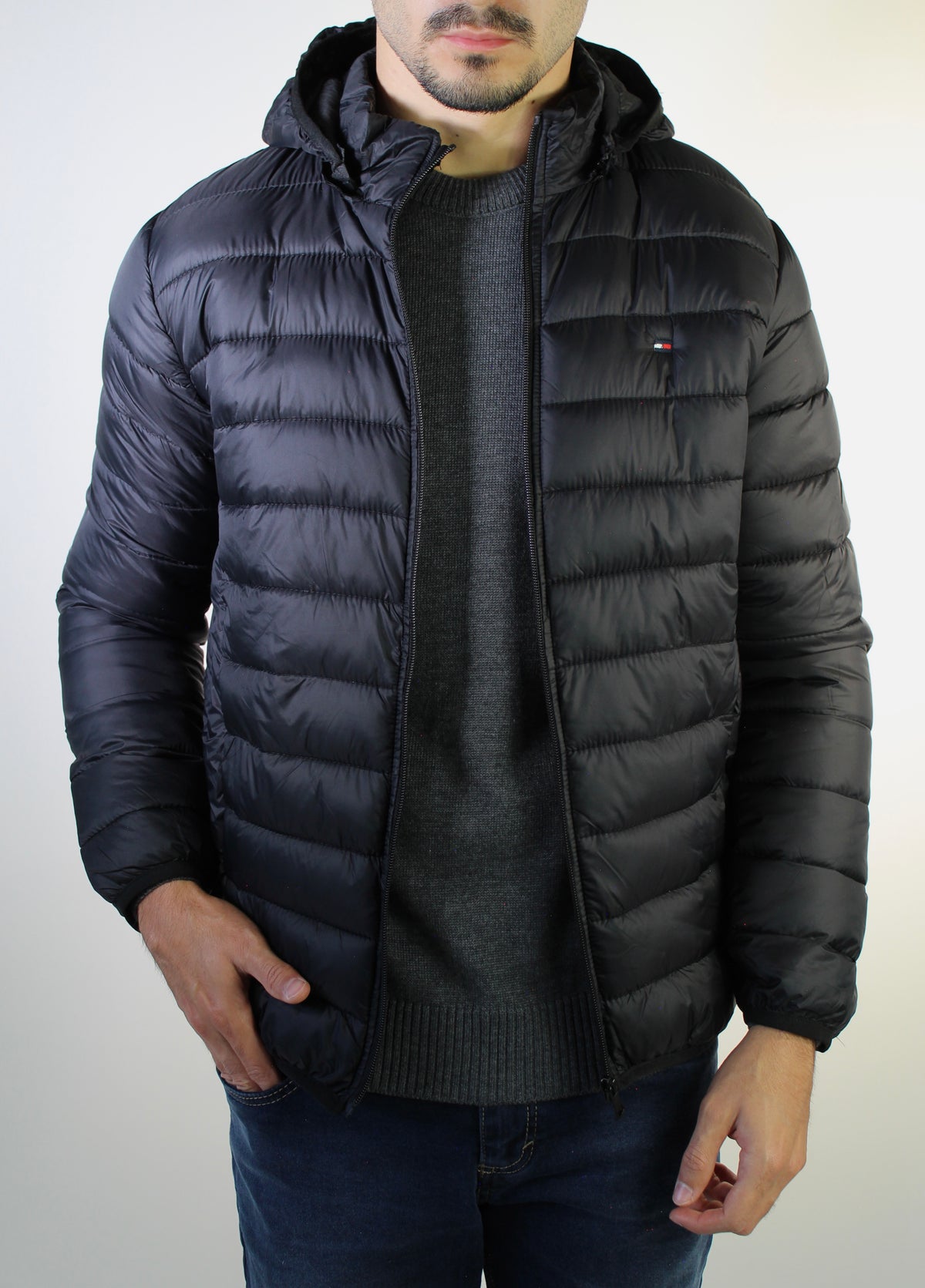 Jaqueta Puffer TH - Preta