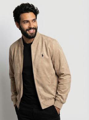 Jaqueta Suede RL Smart Modern Fit - Cáqui