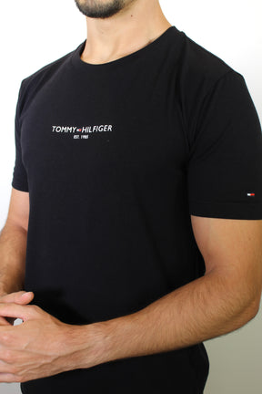 Camiseta TH Minimal Est. 1985 Logo - Preta