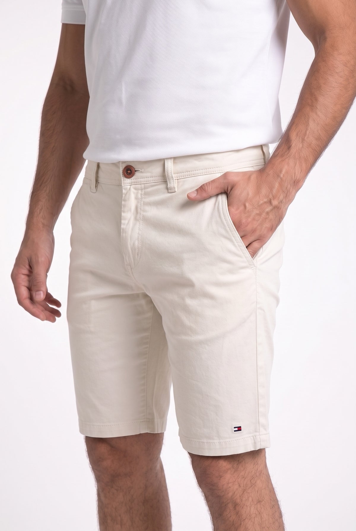 Bermuda Masculina Sarja TH - Creme